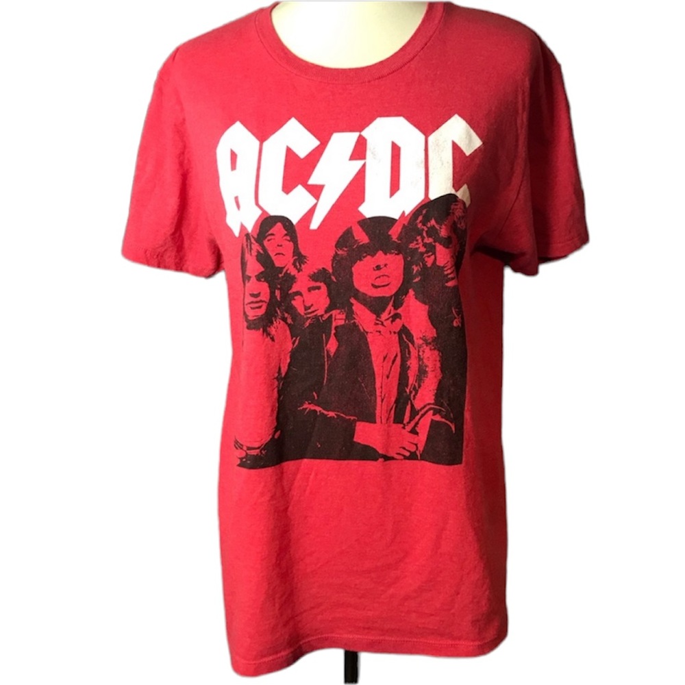 AC/DC Highway To Hell Photo Adult T-Shirt M Red